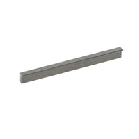 Momo ANGLE cabinet pull handle in matte gray finish, with sleek angular design for modern kitchen or furniture drawers.