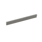 Momo ANGLE cabinet pull handle in matte gray finish, showcasing its sleek, modern design for furniture or cabinetry.