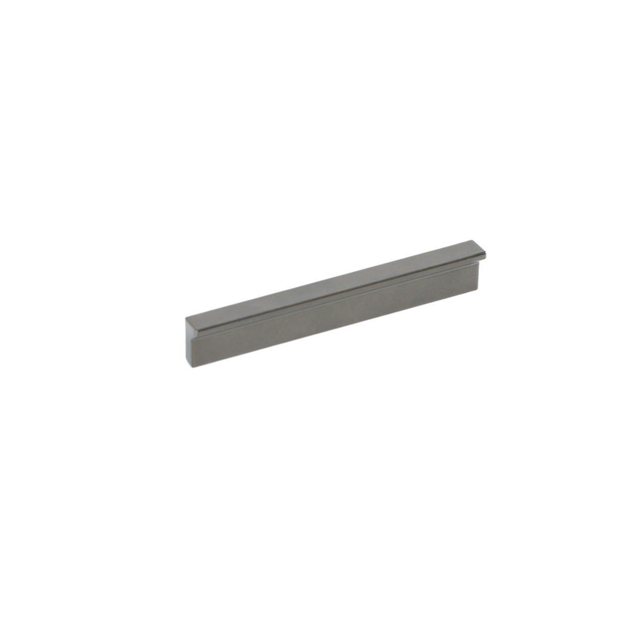 Momo ANGLE cabinet pull handle in matte gray finish, sleek modern design for kitchen or furniture drawers.