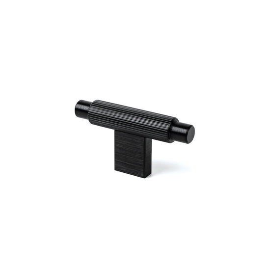 ARPA T KNOB 70MM BRUSHED BLACK in Brushed Black