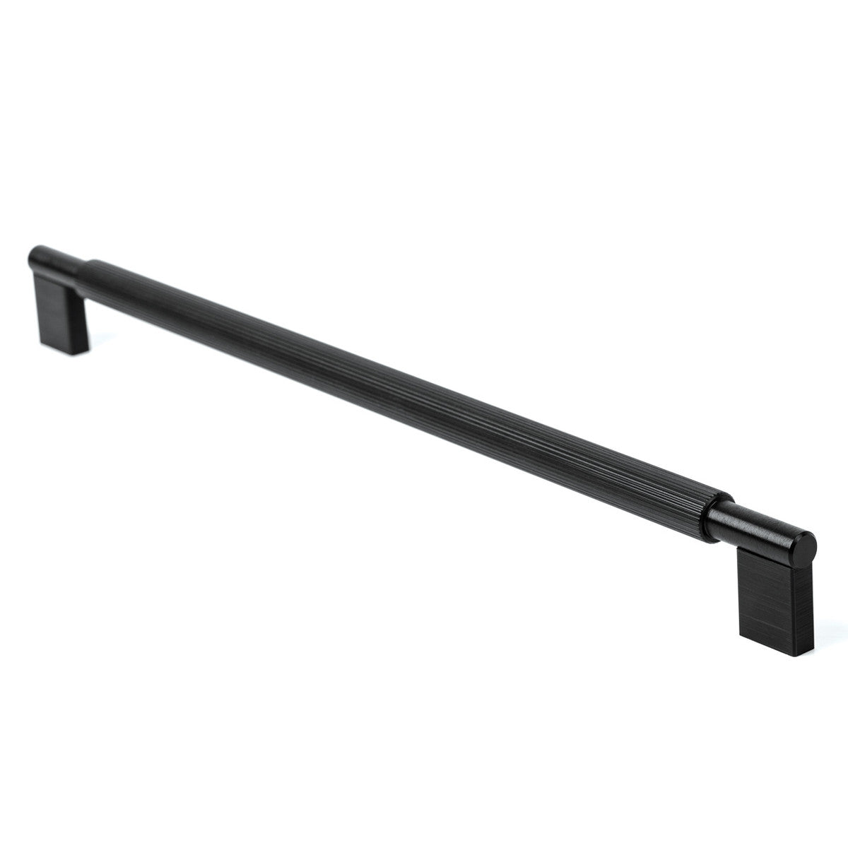 Momo ARPA D cabinet pull handle in black finish, showcasing sleek, modern design for kitchen or furniture cabinetry.
