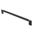 Momo ARPA D cabinet pull handle in black finish, showcasing sleek, modern design for kitchen or furniture cabinetry.