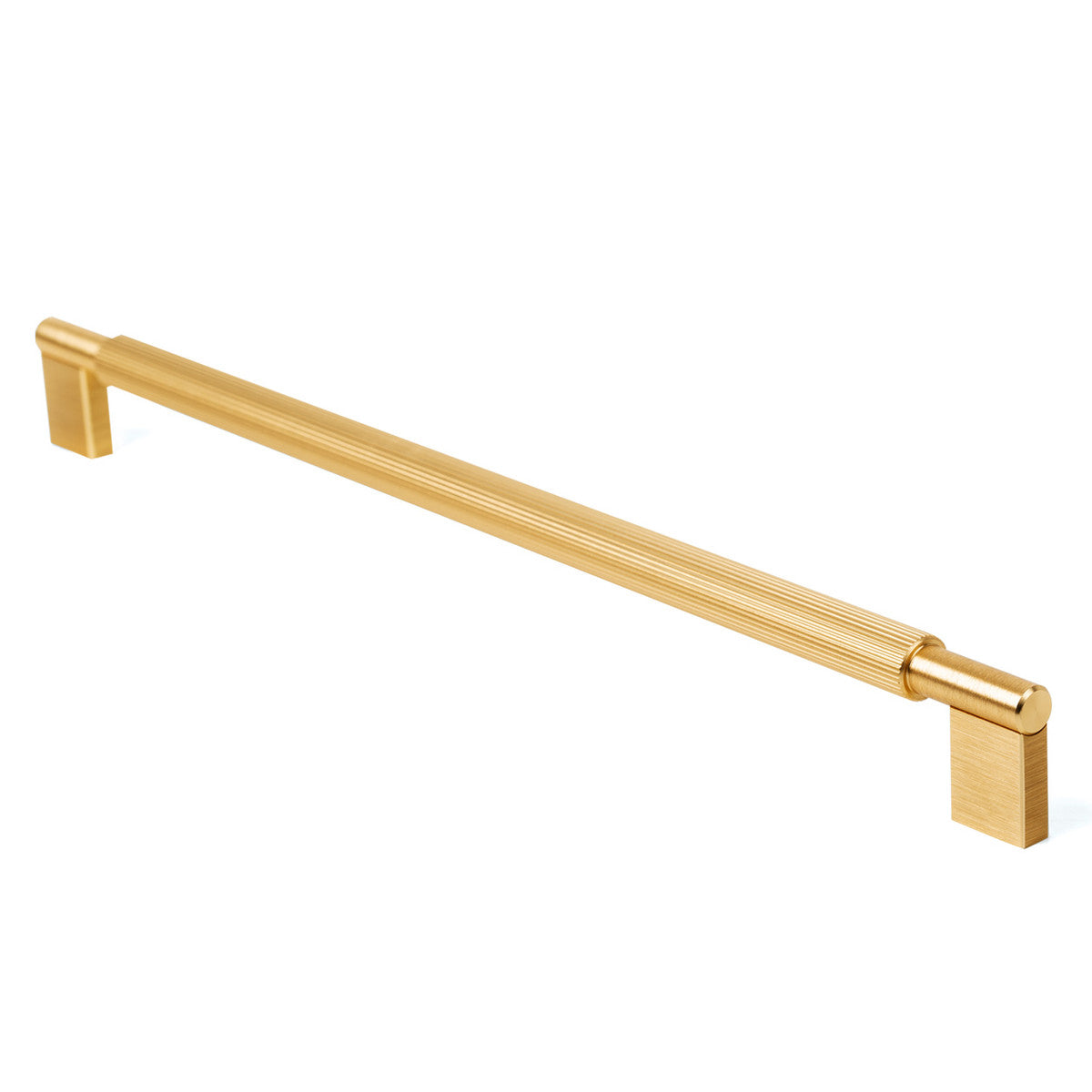 Momo ARPA D cabinet pull handle in brushed dark bronze finish, featuring a sleek, modern design for furniture or cabinetry.