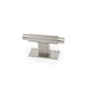 ARPA T KNOB AND BACKPLATE 70MM DULL BRUSHED NICKEL in Dull Brushed Nickel