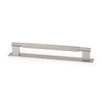 ARPA D HANDLE AND BACKPLATE 192MM DULL BRUSHED NICKEL in Dull Brushed Nickel