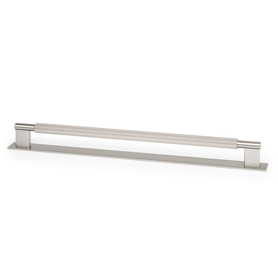 ARPA D HANDLE AND BACKPLATE 320MM DULL BRUSHED NICKEL in Dull Brushed Nickel