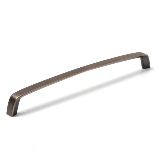 MOMO ACUTO D HANDLE 320MM ANTIQUE BRASS in Antique Brass