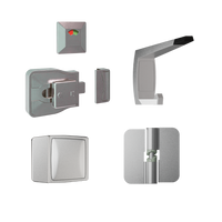 Advantage Moda Kit Anti-Microbial, Vis Pack  ? Contains: 3 x Moda RH Gravity Hinges, 1 x Moda Lock & Indicator Set, 1 x Moda Bumper, 1 x Moda Hook & Universal Screw Fixings   in Antimicrobial Coating