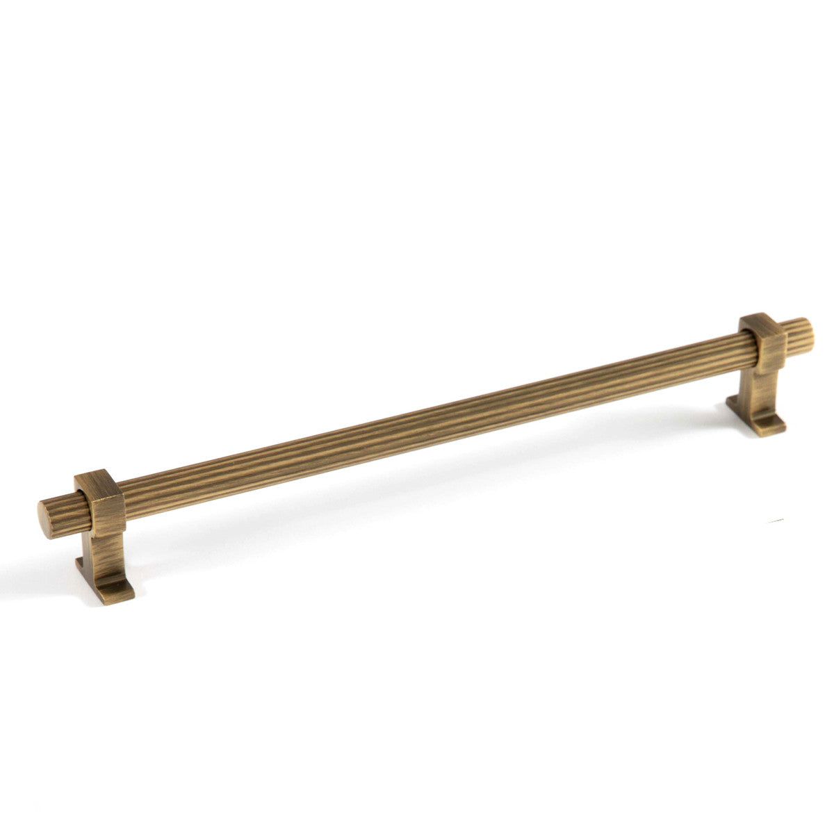 AMBROSE BAR HANDLE 224MM ANTIQUE BRONZE MATT in Bronze Matt