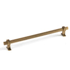 AMBROSE BAR HANDLE 224MM ANTIQUE BRONZE MATT in Bronze Matt