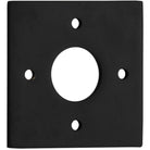 Adaptor Plate (Pair) Square Rose Matt Black H60xW60mm in Matt Black