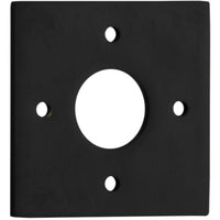 Adaptor Plate (Pair) Square Rose Matt Black H60xW60mm in Matt Black