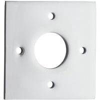 Adaptor Plate (Pair) Square Rose Polished Chrome H60xW60mm in Polished Chrome