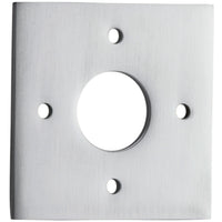 Adaptor Plate (Pair) Square Rose Brushed Chrome H60xW60mm in Brushed Chrome