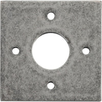 Adaptor Plate (Pair) Square Rose Distressed Nickel H60xW60mm in Distressed Nickel