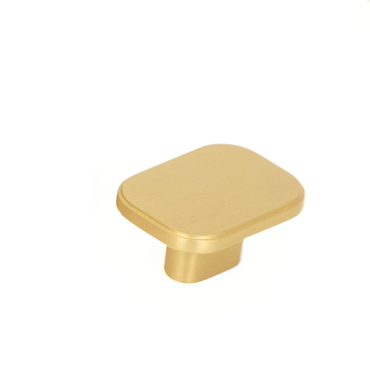 Momo Aspen cabinet knob in brushed silver finish, featuring a sleek, modern design for kitchen or furniture drawers.