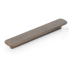 Momo ASPEN cabinet pull handle in brushed nickel finish, featuring a sleek and modern design for kitchen or furniture drawers.