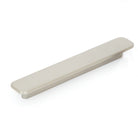 Momo ASPEN cabinet pull handle in dark bronze finish with sleek, modern design mounted on a cabinet door.