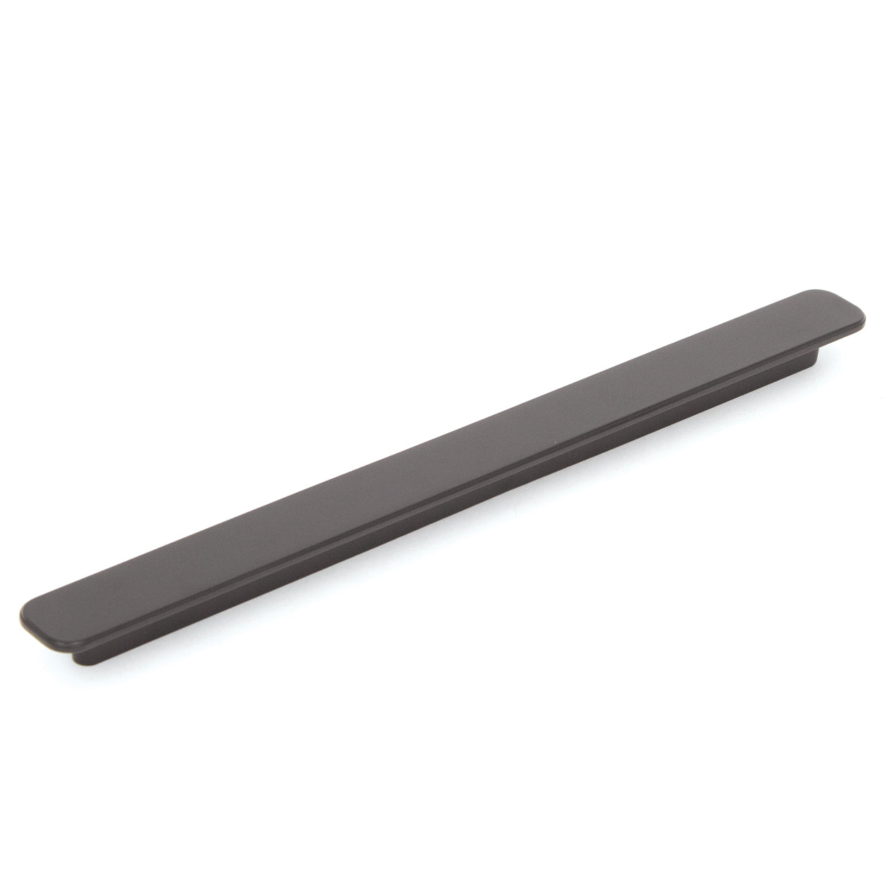 Momo Aspen cabinet pull handle in matte black, sleek metal design for kitchen or furniture drawers and cabinets.