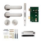 Momo ASPEN lever handle in brushed dark bronze finish, ergonomic design for modern door hardware.