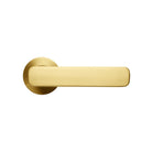 Momo Aspen lever handle in black satin finish, showcasing a sleek, modern design for door hardware.