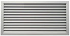 NON RATED DOOR GRILLE 300X300 SIL