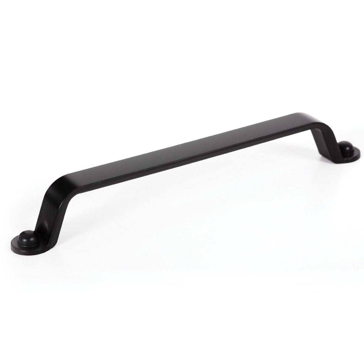 Momo BUTTON cabinet pull handle in matte black, round design with a smooth finish, ideal for modern kitchen or furniture drawers.
