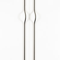 Momo BRAVE Bow Cabinet Pull Handles in matte gray finish, featuring sleek, curved design for kitchen or furniture cabinetry.