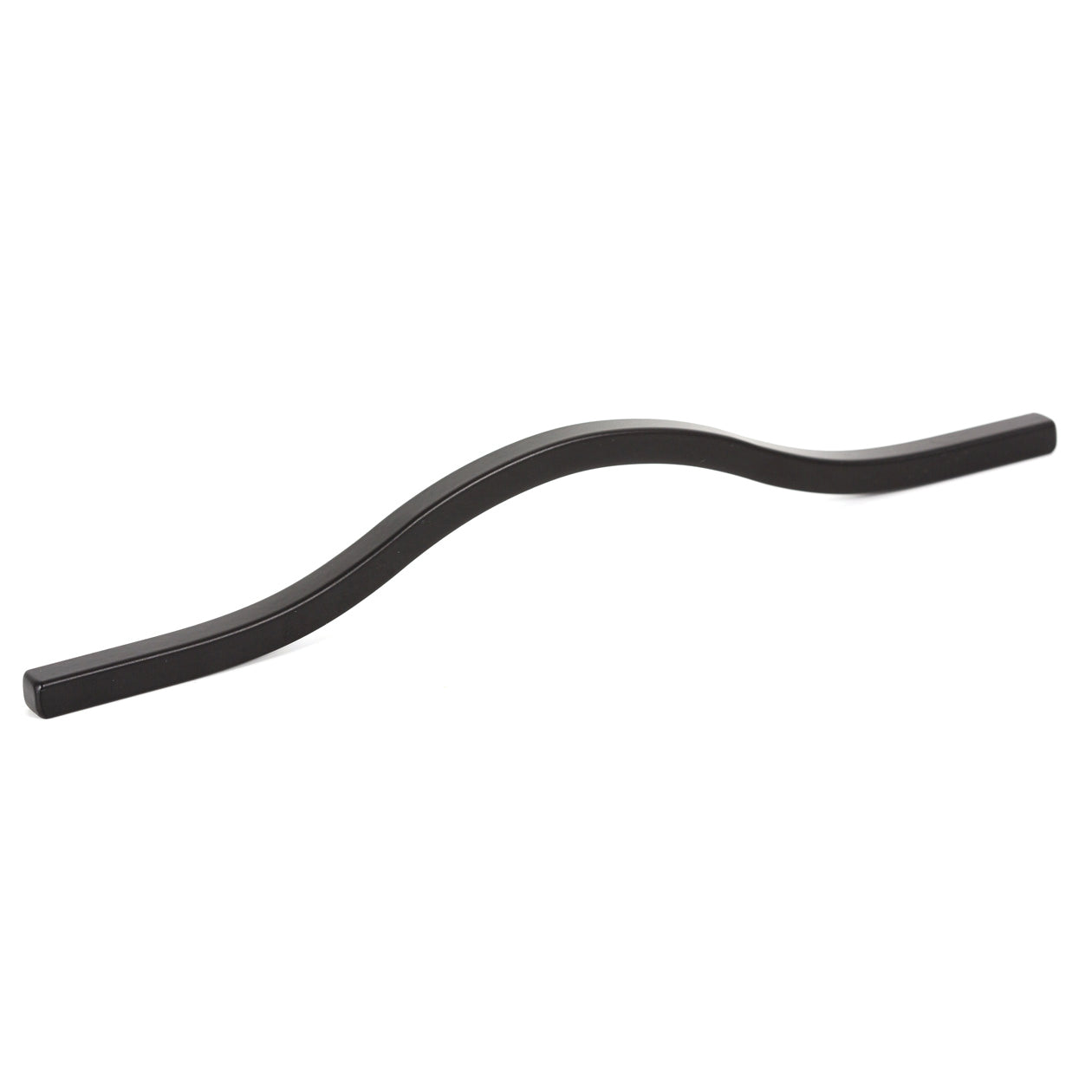 Momo BRAVE Bow Cabinet Pull Handles in matte black, featuring sleek curved design for modern kitchen or furniture drawers