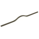 Momo BRAVE Bow Cabinet Pull Handles in a sleek matte gray finish, shown attached to a modern cabinet door.