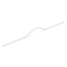 Momo BRAVE bow cabinet pull handle in white finish, featuring a sleek, curved design for kitchen or furniture drawers.