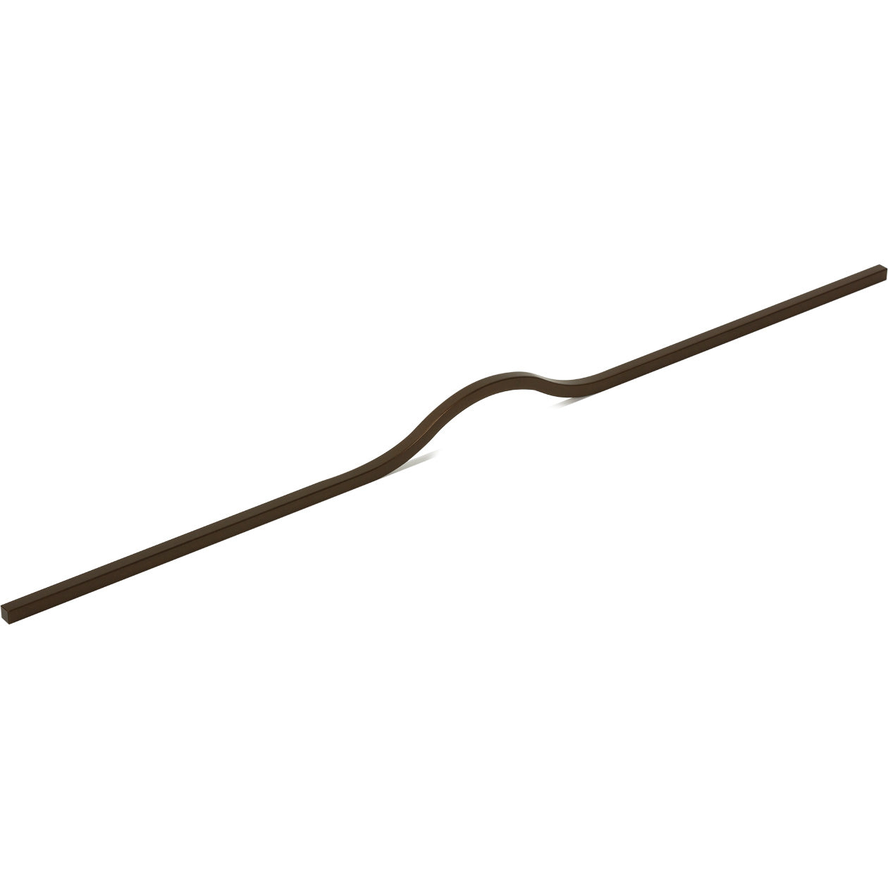 Momo BRAVE Bow Cabinet Pull Handles in matte bronze finish, featuring sleek curved design for kitchen or furniture cabinets.