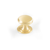 BOSCO ROUND KNOB 32MM BRUSHED MATT BRASS in Matt Brushed Brass