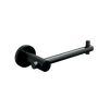 Single Toilet Roll Holder - Designer Black Finish in Black