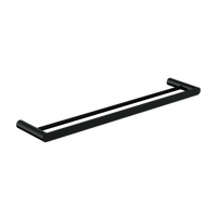 Parker: Double Towel Rail 600mm Designer Black in Designer Black