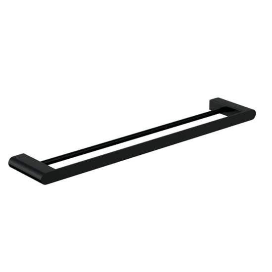 Serenity: Double Towel Rail 600mm Designer Black in Designer Black