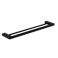 Serenity: Double Towel Rail 600mm Designer Black in Designer Black