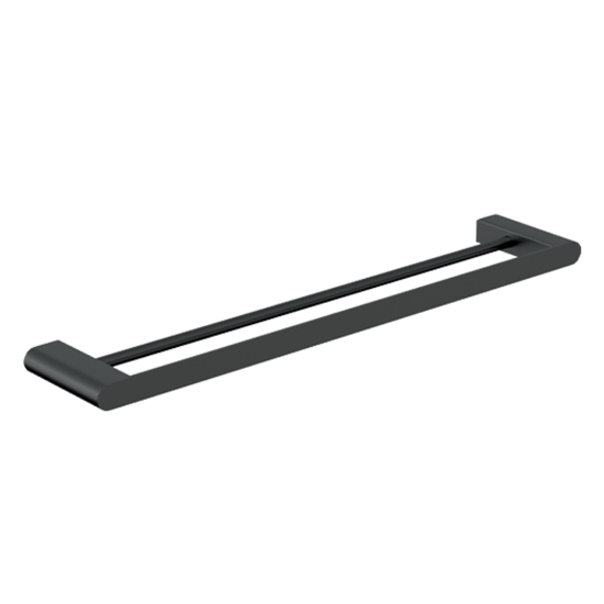 Serenity: Double Towel Rail 600mm Graphite in Graphite