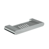 Serenity: Soap Dish Polished Stainless Steel in Polished Stainless Steel