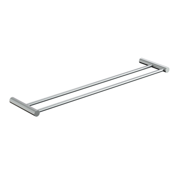 Lawson Double Towel Rail 750mm PSS in Polished Stainless Steel