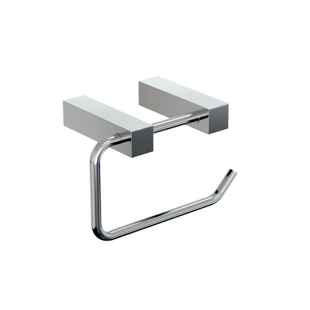 Paterson Square Single Toilet Roll Holder PSS in Polished Stainless Steel