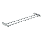 Paterson Square Double Towel Rail 600mm PSS in Polished Stainless Steel