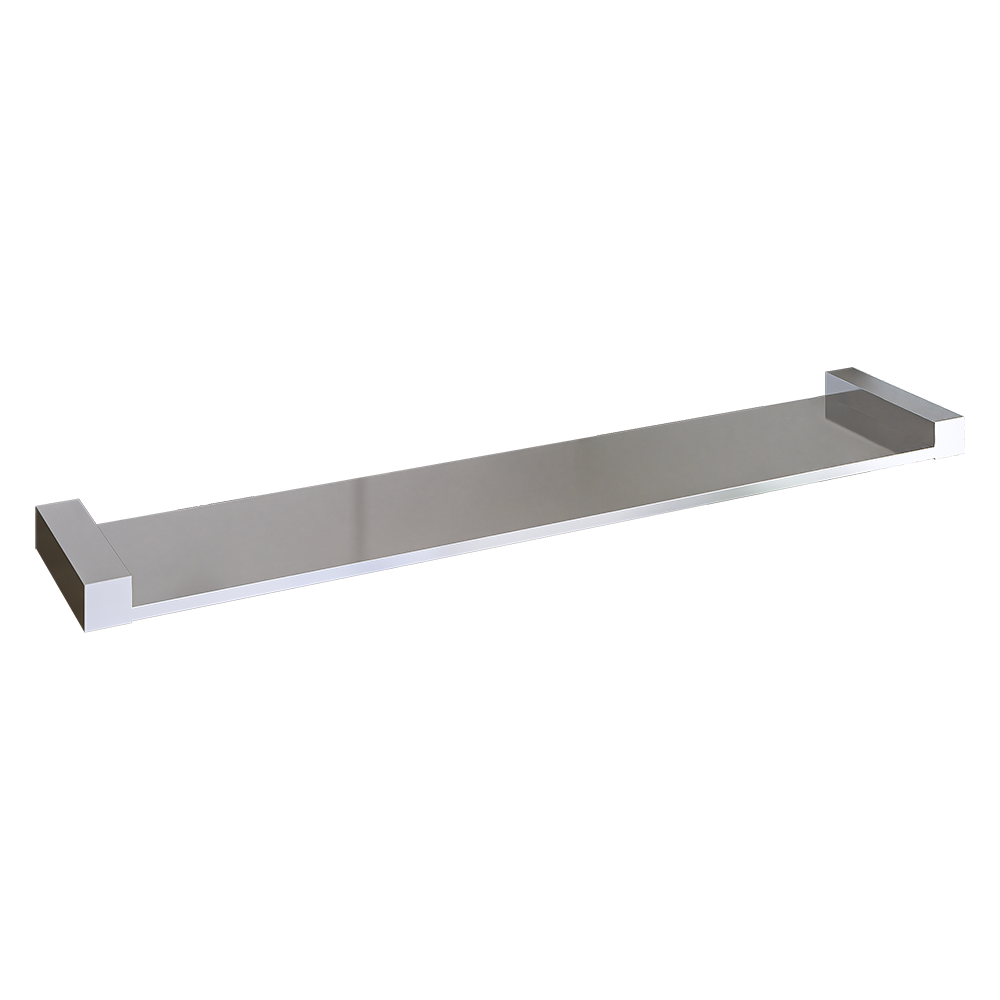 Paterson Square Shower Shelf 450mm PSS in Polished Stainless Steel