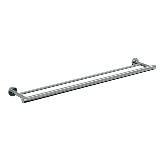 Lachlan Double Towel Rail 700mm CP in Chrome Plated