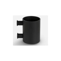 ONE PB101 toothbrush holder wall-mounted satin black in Satin Black