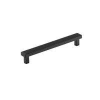 Momo Barrington bar cabinet pull handle in matte black with a sleek, modern design for furniture drawer and door pulls.