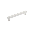 Momo Barrington bar cabinet pull handle in polished nickel finish, sleek metal hardware for furniture drawer or cabinet doors