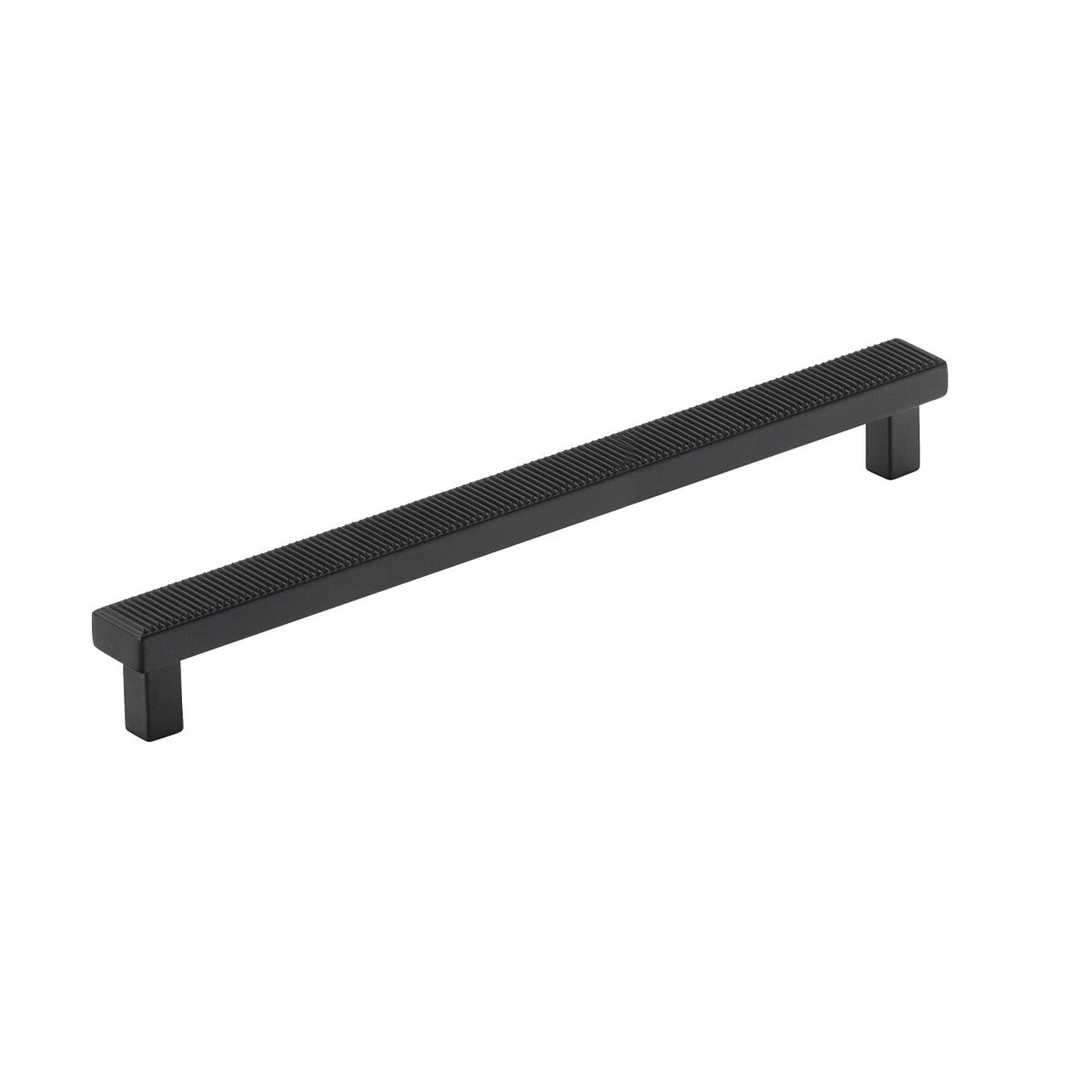 Momo Barrington bar cabinet pull handle in matte black with sleek, modern design and ergonomic grip for furniture decor.