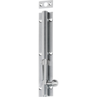 Barrel Bolt Long Throw Satin Chrome L150xW25mm Throw 30mm in Satin Chrome