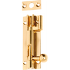 Barrel Bolt Offset Polished Brass L75xW25mm in Polished Brass